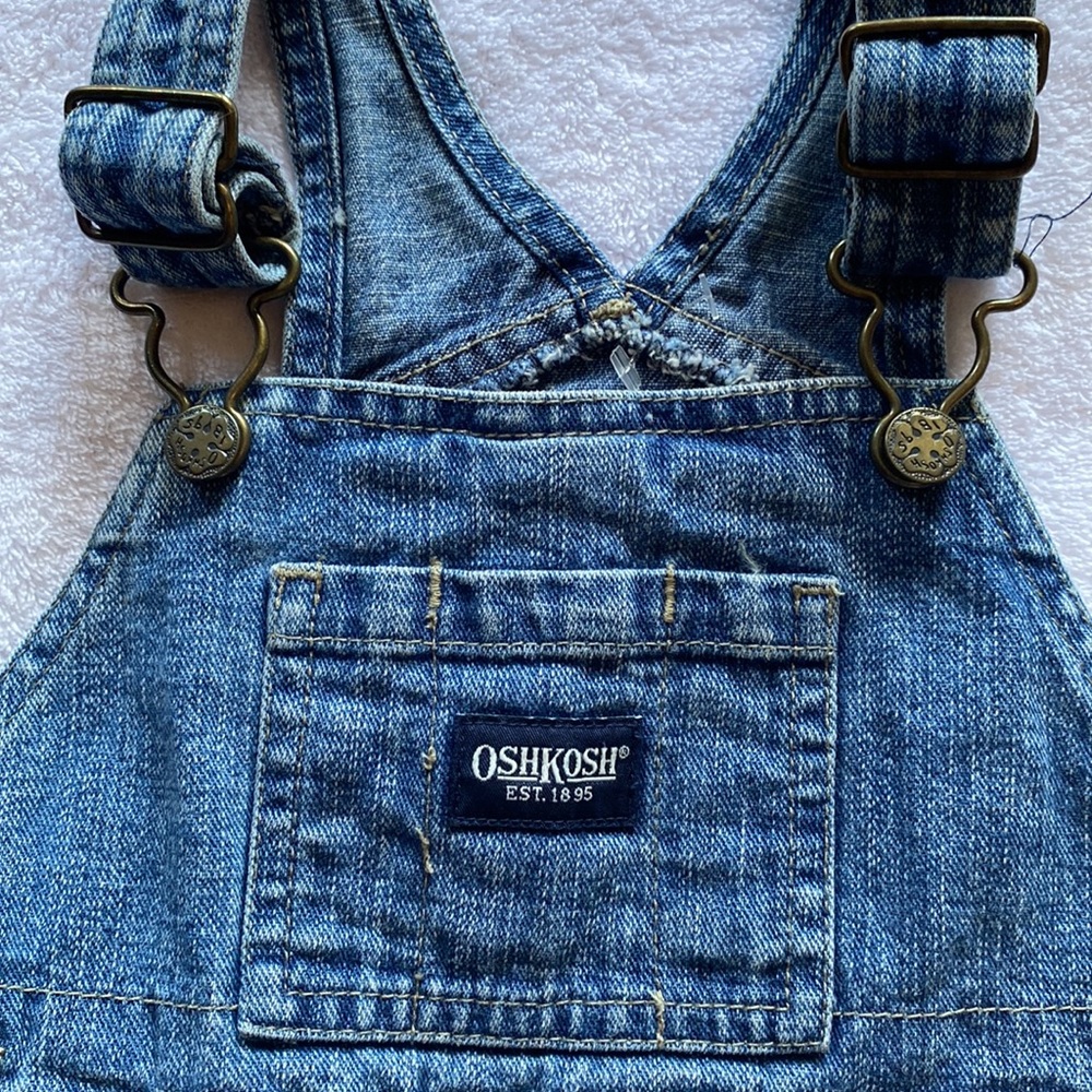 Boys: Vintage Jean Overalls (Builder Theme)- size 12 mos EUC - Picture 4 of 6
